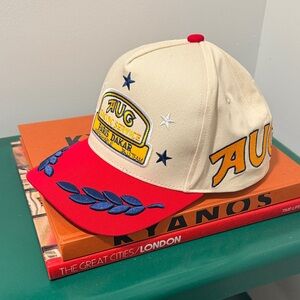 Aug11 Dakar Rally Hat SnapBack - Crimson/Bone- Brand New